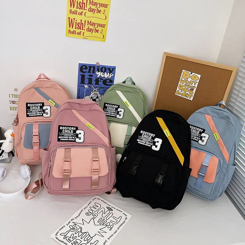 Girl College School Bag Casual Women Backpack Book Packbags for Teenage
