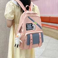 Girl College School Bag Casual Women Backpack Book Packbags for Teenage
