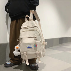 Girl Waterproof Travel Backpack Nylon Women Shoulder Bag