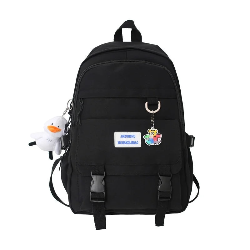 Girl Waterproof Travel Backpack Nylon Women Shoulder Bag
