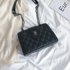 Large-Capacity Women's Rhombus Shoulder Bag