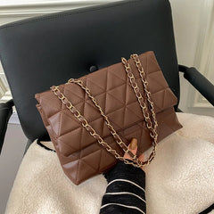 Plaid Women Shoulder Bag Chain Crossbody Bags Small Flap Top Handle Bags