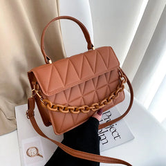 Plaid Women Shoulder Bag Chain Crossbody Bags Handbags and Purses Small Flap