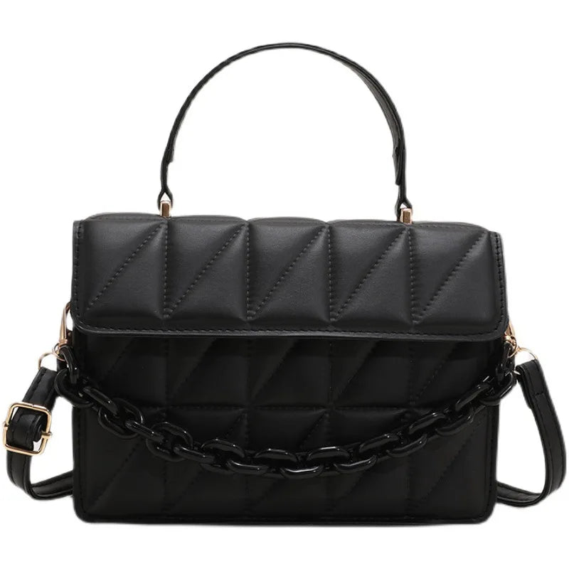 Plaid Women Shoulder Bag Chain Crossbody Bags Handbags and Purses