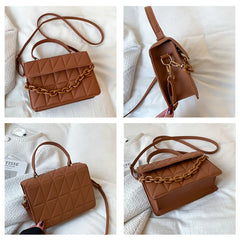 Plaid Women Shoulder Bag Chain Crossbody Bags Handbags and Purses Small Flap