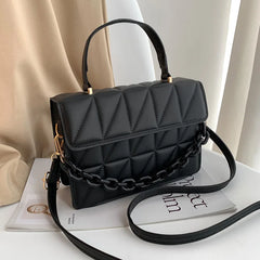 Plaid Women Shoulder Bag Chain Crossbody Bags Handbags and Purses Small Flap