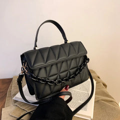 Plaid Women Shoulder Bag Chain Crossbody Bags Handbags and Purses