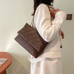 Plaid Women Shoulder Bag Chain Crossbody Bags Handbags