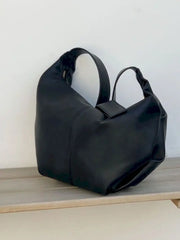 Pleated Shoulder Bag Women Soft PU Leather Crossbody Tote Bag Cloud Hobo Bolsas