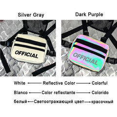 Reflective Chest Bag HipHop Tactical Chest Utility Bags G172