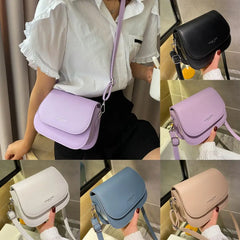 Solid Women Crossbody Bag Handbags Flap Messenger Bag Saddle Shoulder Bag
