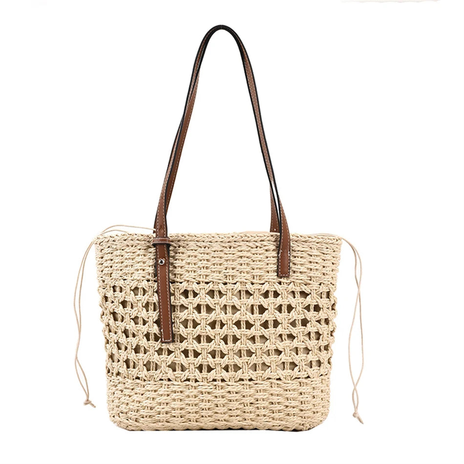 Straw Weave Bag for Women Summer Female Handbags Shoulder Bag