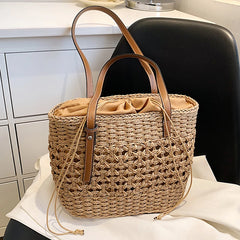 Straw Weave Bag for Women Summer Female Handbags Shoulder Bag Beach Basket