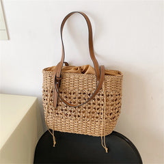 Straw Weave Bag for Women Summer Female Handbags Shoulder Bag