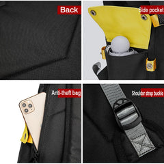 Street Backpack with USB Charging Port Anti-Theft School Bag