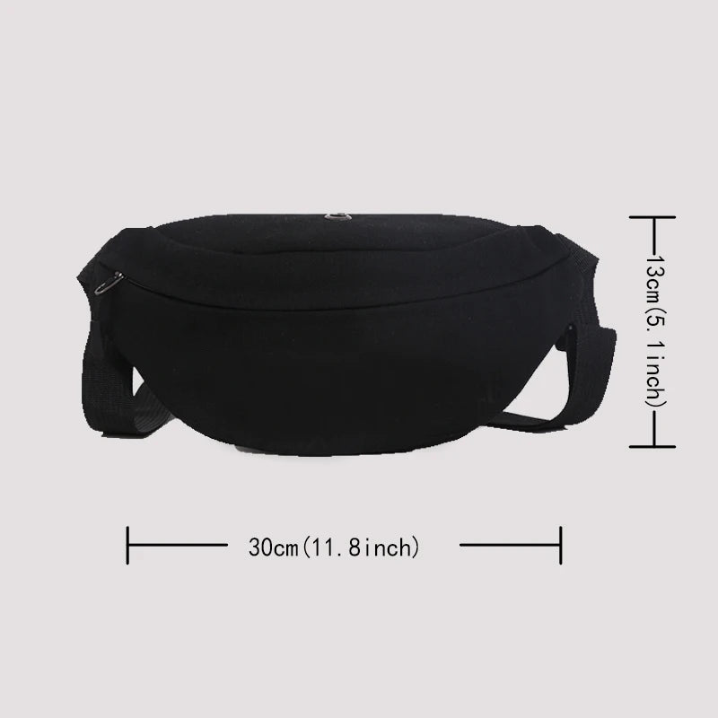 Japanese Cat Pattern Shoulder Bag Multifunctional Outdoor Chest Bag