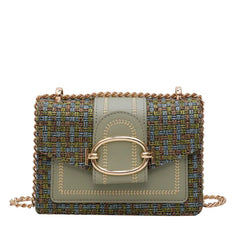 Wide Strap Shoulder Bags for Women Chain Messenger Crossbody Bags