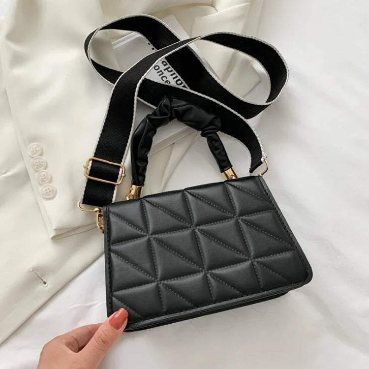 Plaid Crossbody Bag Flap Small Handbag Women Shoulder Messenger Bag