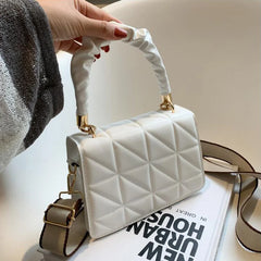 Plaid Crossbody Bag Flap Small Handbag Women Shoulder Messenger Bag