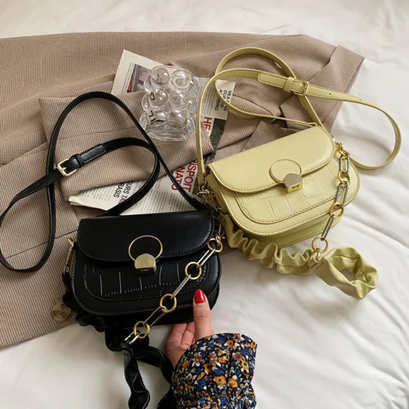Women's Crossbody Bag Portable Handbag PU Leather Waterproof Messenger Bags