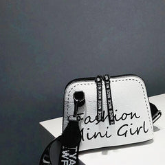 PU Leather Women Crossbody Bag Shell Shaped Bag Wide Shoulder Strap Bags