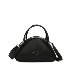 Triangle Women's Messenger Bag Y2K Handbag PU Leather Tote Shoulder Bag