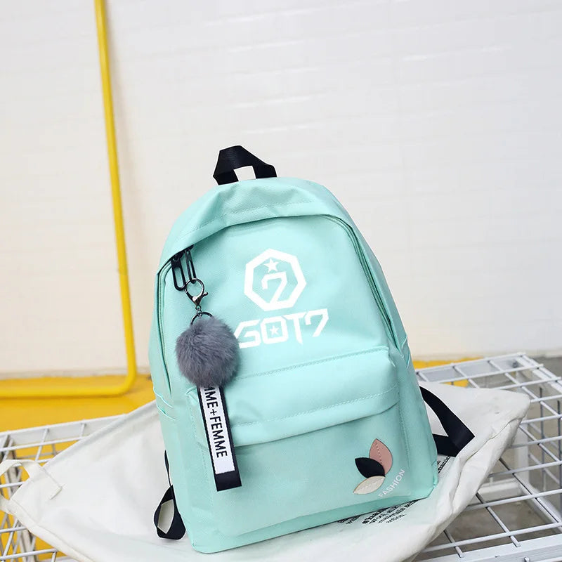 Kpop Backpacks for Teen Girls - Monsta X, Got7, Twice, Wanna One