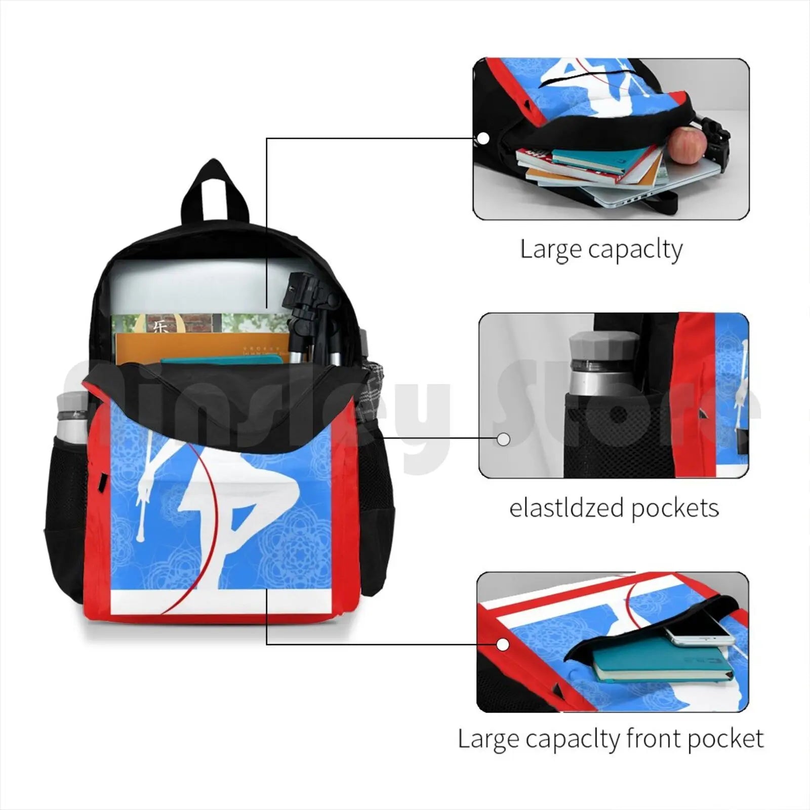 Twirl Into A Season Of Joy, Baton Twirler For Christmas Outdoor Hiking Backpack