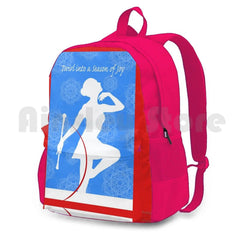 Twirl Into A Season Of Joy, Baton Twirler For Christmas Outdoor Hiking Backpack