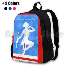 Twirl Into A Season Of Joy, Baton Twirler For Christmas Outdoor Hiking Backpack