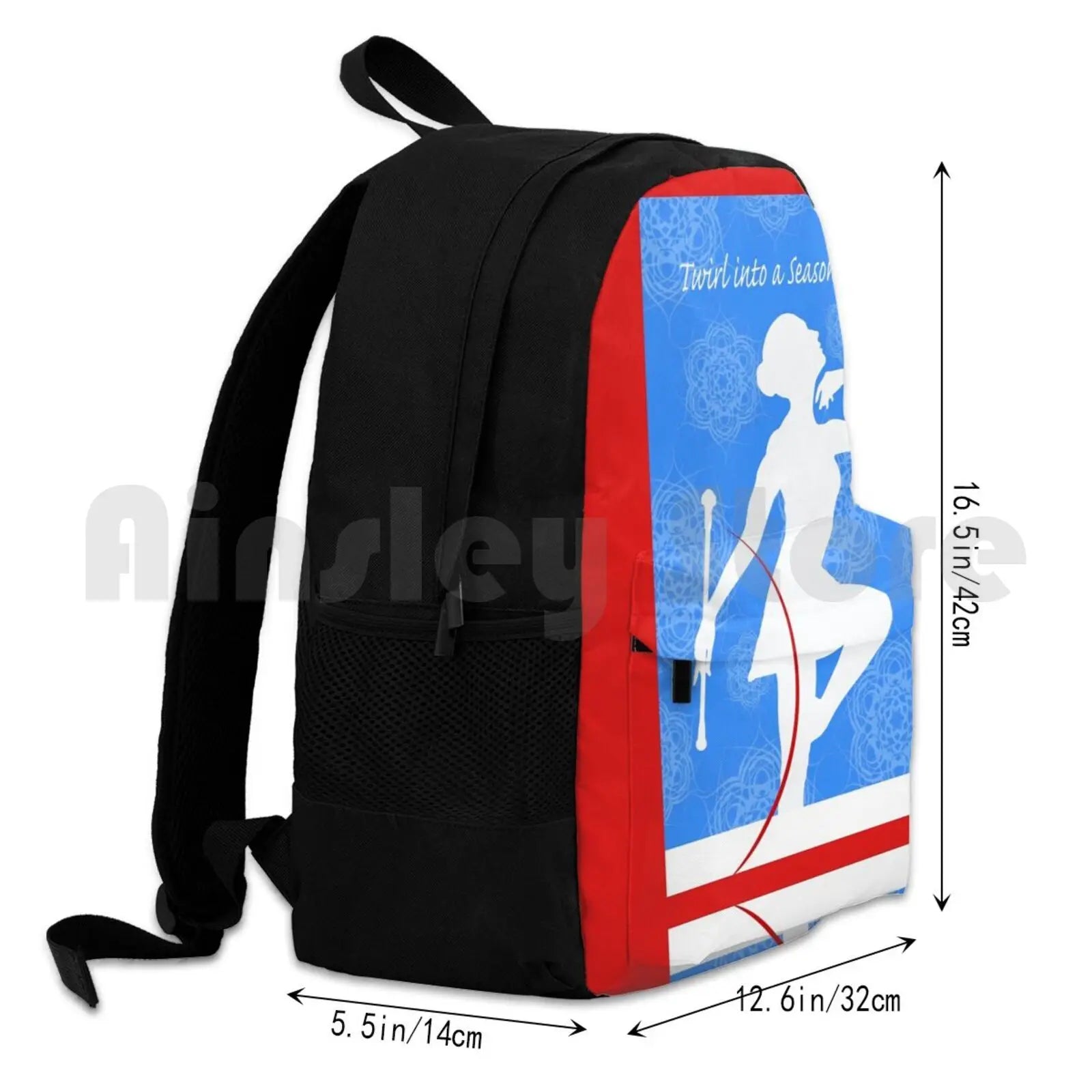 Twirl Into A Season Of Joy, Baton Twirler For Christmas Outdoor Hiking Backpack