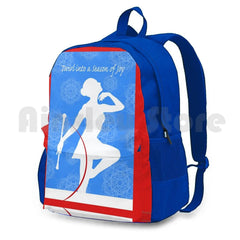 Twirl Into A Season Of Joy, Baton Twirler For Christmas Outdoor Hiking Backpack