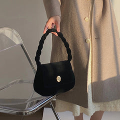 Retro Small Bag Lock Chain Cross Body Bags