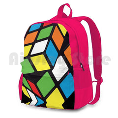 Twisting Cube Hiking Backpack Waterproof Camping Travel