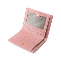 Two Fold Woman Wallet Lady Card Holder Small Purse Student Coin Wallet