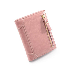 Two Fold Woman Wallet Lady Card Holder Small Purse Student Coin Wallet