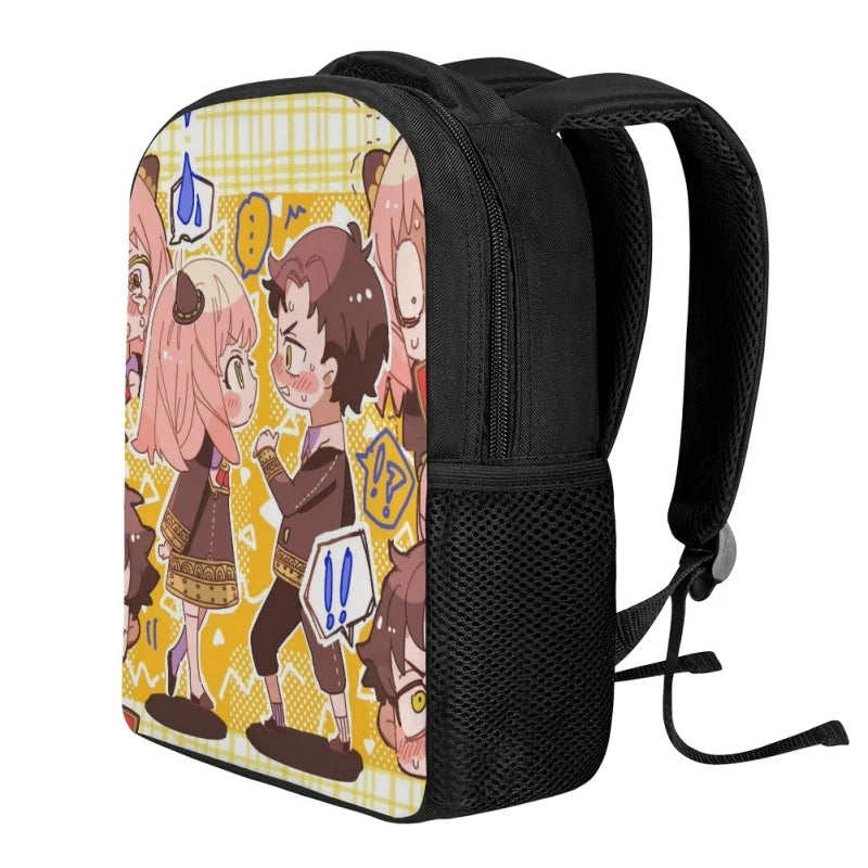 Anime Spy X Family School Backpack for Boy Elementary Cartoon Rucksack