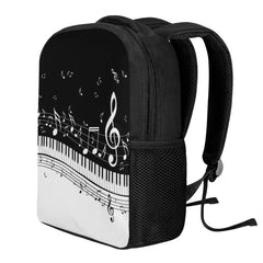 Twoheartsgirl Music Note Pattern Kids School Bag Kindergarten Backpack
