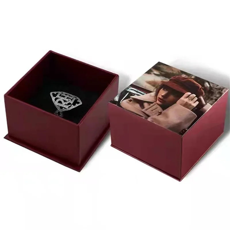 Red Letters Reprinted Cover Ring