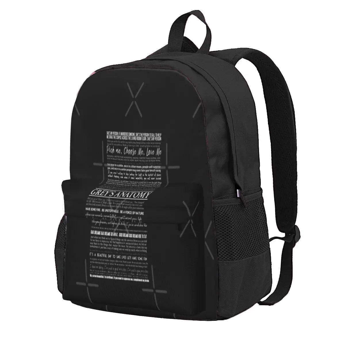 Typography 2 Backpacks Men's Backpacks Bags For Women Bag Woman Male