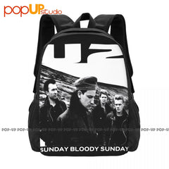 U2 Bono Rock Concert Zooropa Bloody Sunday Backpack Large Capacity