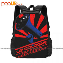 U2 Dublin Tour Backpack Vintage Art Print Gymnast Bag