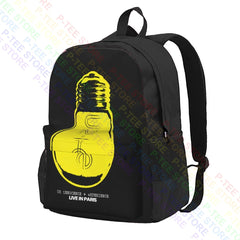 U2 Live In Paris Large Capacity Backpack Vintage