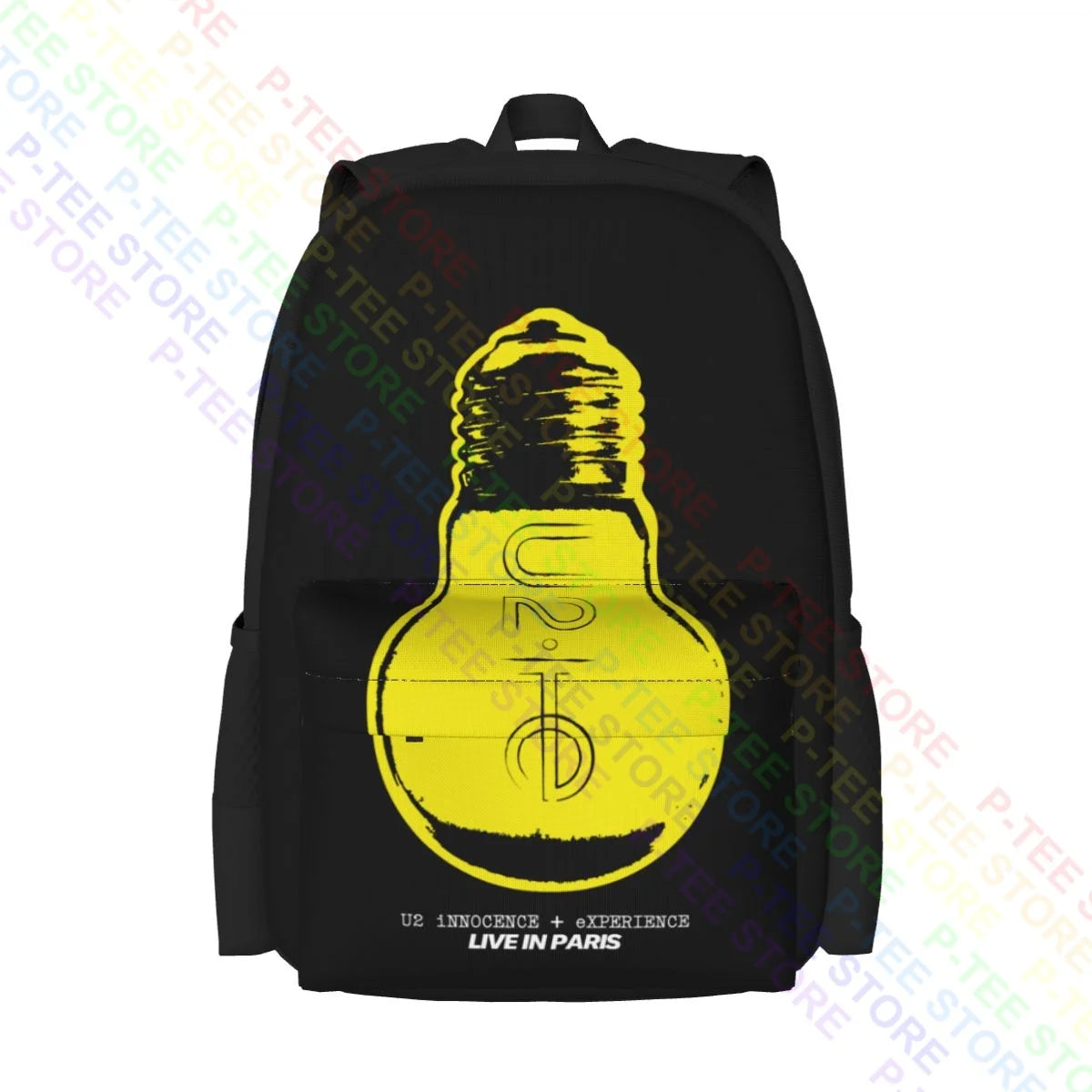 U2 Live In Paris Large Capacity Backpack Vintage