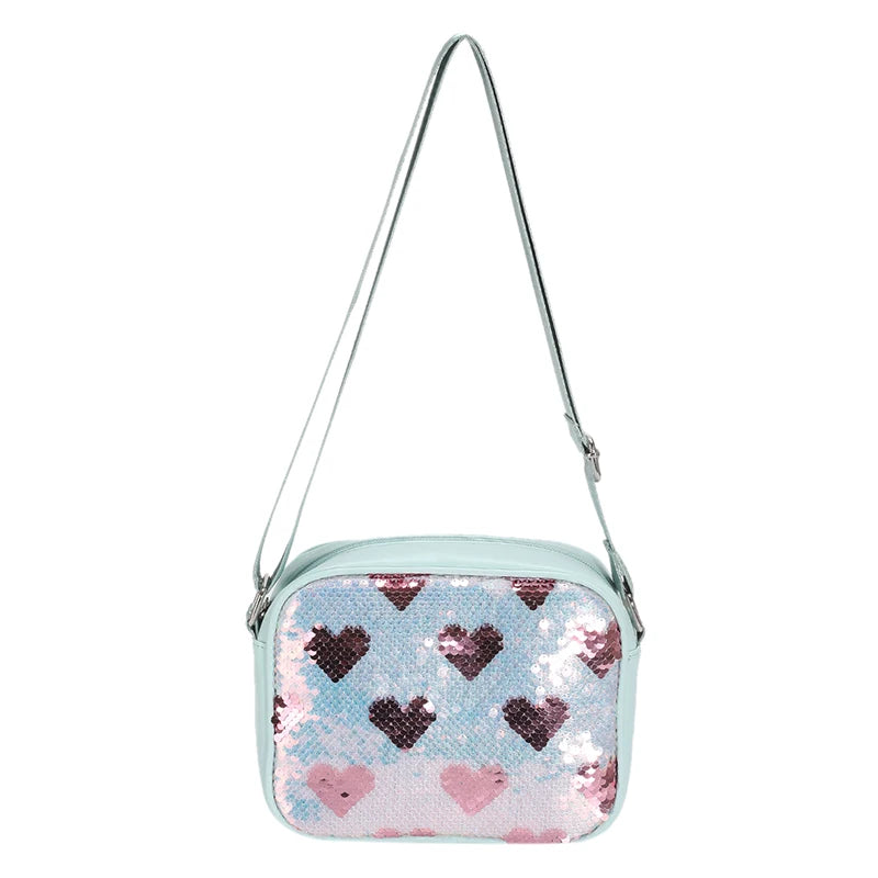Sequins Crossbody Bag for Women Casual Shoulder Bag
