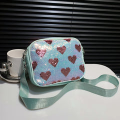 Sequins Crossbody Bag for Women Casual Shoulder Bag