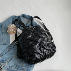 Ruched Minimalist Backpack for Women