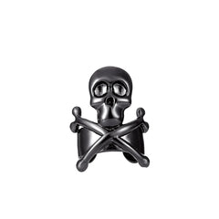 US Dark Skull Ear Clip Retro Gothic Punk Hip-Hop Halloween Earrings