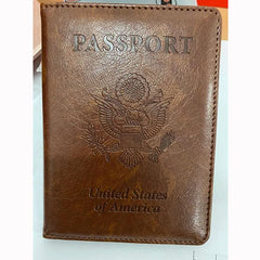 RFID Passport Cover Women Travel Wallet Organizer PU Leather