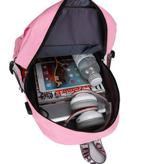 USB Charge Women Backpacks School Bags For Teenagers